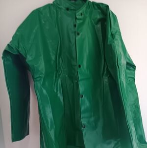 Green Waterproof Bib And Jacket Set Men's Size Large Rainfair